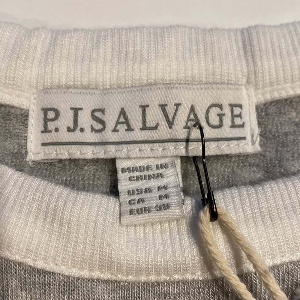PJ Salvage Medium Heather Gray Tank Top Crew Neck PJ Top New D31e - Picture 9 of 14